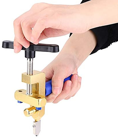 Utensile per tagliare piastrelle di vetro per Ceramica Integrata Multifunzionale, Tagliapiastrelle Vetro Professionale Apriutensile Manuale in Oro con Elevata Resistenza e Durezza