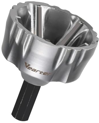 Vearter Deburring External Chamfer Tool for Metal, Countersink Chamfering Drill Bit with Carbide Blades, Bolt Thread Repair Tool Quick Release Hex Shank Fits 1/2 to 1-3/8