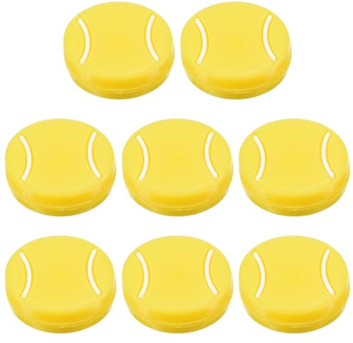 PATIKIL Ammortizzatore Vibrazioni Racchetta Tennis, 8pz Ammortizzatori Racchetta Tennis Silicone Corda per Racchetta Ammortizzatore per Racchetta Tennis E Corda, Giallo