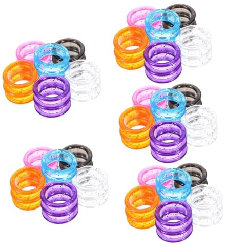 FRCOLOR 60 Stk Scherenring chee vricut fingerschutz rutschhemmer rutschfeste gesc slice Scherenfingerring aus Silikon Schereneinsatz aus Silikon Friseurbedarf Scheren Fingerring Kieselgel