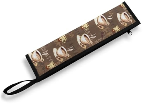 COEQINE Caffè Temi Posate Paglia Valigetta Portautensili Acciaio Portatile Riutilizzabile Portatile Da Viaggio Stoviglie Argenteria Borse Marrone Leggero Moda Picnic Case