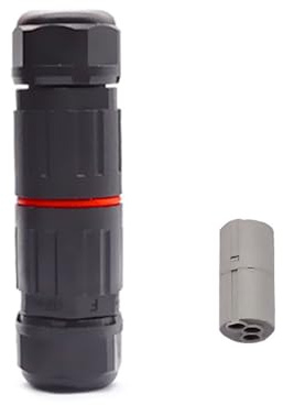 Cumilo Mini IP68 Waterproof Connector for TV and Broadband Cable Repair, Outdoor and Underground Screw Together Coupler for RG6, RG7, RG59, WF65 Wires