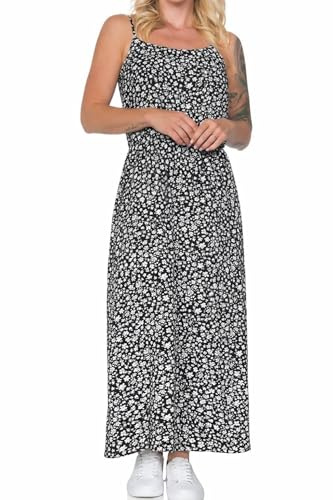ONLY Damen Viskose Maxi Träger-Kleid Onlnova Life Strap mit Blumenmuster 15222217 Lily Pad 628 Dreaming floral 38