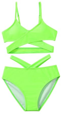 Allbestop Kinder Mädchen Teenager Bikini Bikinis Für Teenager 2er Badeanzug Schwimmen Badeset Für Kinder Hawaiian Strand Bademode Kleinkinder Schwimmanzug Langarmshirt Mädchen