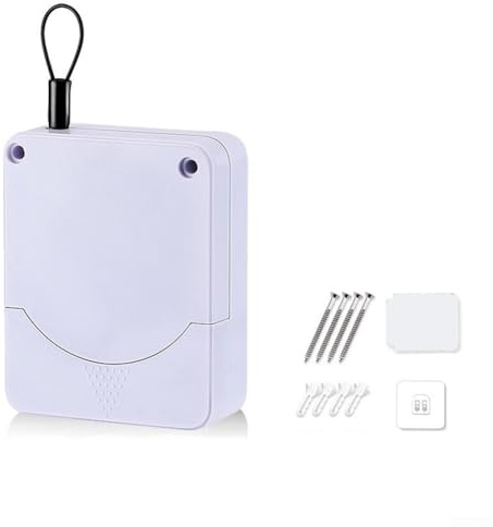 Chiudiporta automatico per cucina, bagno e ufficio, filo di tensione forte (bianco)