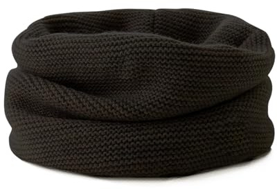 ENSTAB Loop Kinder Baumwolle Herbst Winter Schal Baby Loop Hals Wärmer kinderschal Strick Mädchen und Junge (Schwarz)