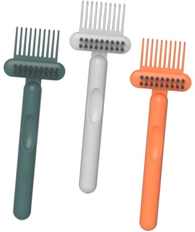 HEANUJJ Limpiador de Pinceles para Cabello 3 Piezas Multicolor Airbag, Herramienta de Limpieza para Peine y Cepillo, Removedor de Pelo Incrustado, Accesorio Compacto para Color Aleatorio