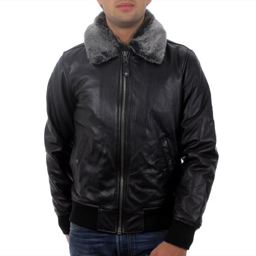 Schott NYC LC930D, Chaqueta para Hombre, Negro, S
