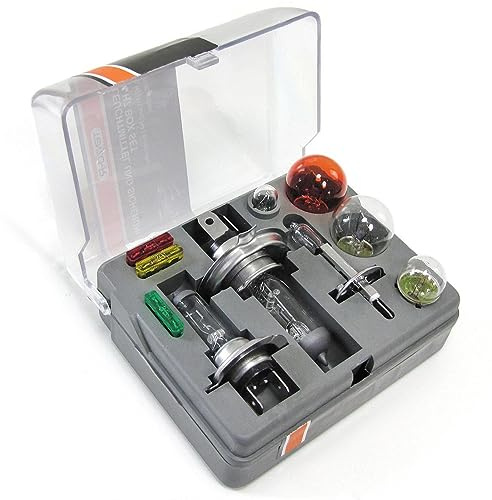 Ersatzlampenbox Sicherungen Lampenset H1 H4 H7 10-teilig für Auto PKW KFZ 12V