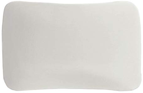 Edda Lux® Bezug passend für Tempur Arch und Tempur Symphony Kissen 63x43 cm | Jersey Kissenbezug für Kopfkissen in S (63x43x11 cm) und M (63x43x12,5 cm), aus Baumwolle mit Reißverschluss, in Weiss