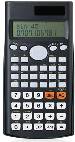 Mr. Pen Scientific Calculator - Solar Powered, 2 Line Display, Fraction & Statistics Calculations for School, College & High School Use