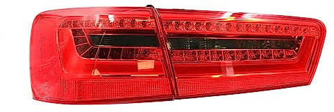 Rückleuchten Folie Set Aufkleber Tönungsfolie Heckleuchten Passgenau zugeschnitten für LED Rückleuchte Selbstklebend Kfz Auto Zubehör C062 (Dark Grey)