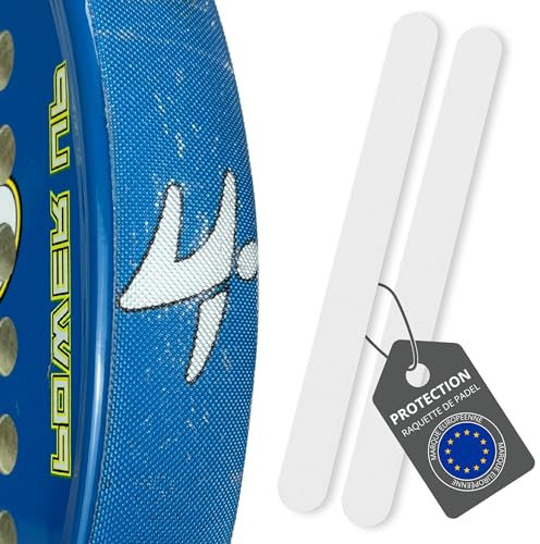 Ph Pro Heat Lot 2 Protection Raquette de Padel Transparent Rugueux - Accessoire Multi-granulés en Silicone pour Raquette