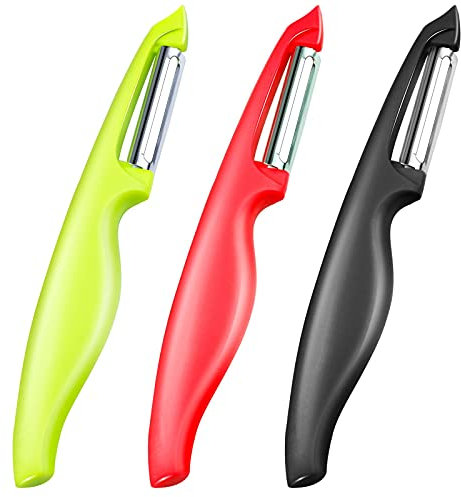 Peeler Potato Peelers Swivel Fruit Vegetable Peeler for Kitchen Good Grip Stainless Steel Apple Peeler with Non-Slip Handle for Fruits Vegetables Set of 3