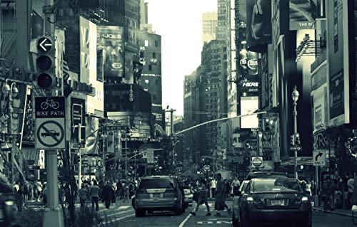 LHJOYSP Puzzle Junge 3D Puzzle 1000 Teile Urban Grey Building New York Werbung 75x50cm