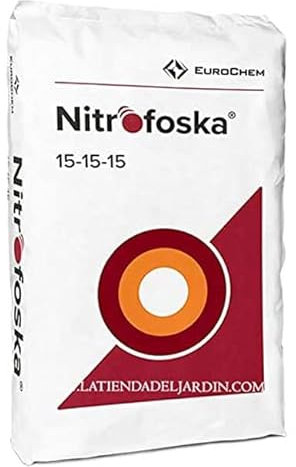 Suinga Abono Fertilizante Triple 15 de 5 kg | 15% Nitrógeno, 15% Fósforo, 15% Potasio, 5% Azufre | Adaptado para Cubrir la Mayoría de Necesidades en Todos los Cultivos