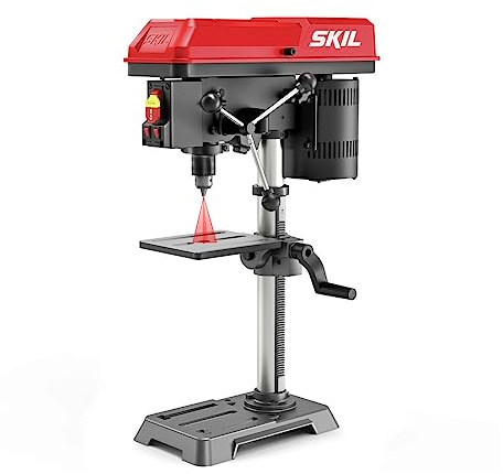 SKIL 6.2 Amp 10 In. 5-Speed Benchtop Drill Press with Laser Alignment & Work Light - DP9505-00