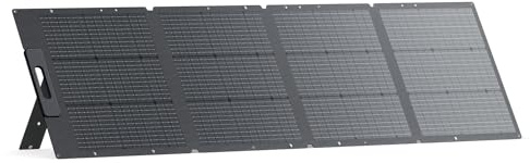 BLUETTI Panel Solar Portátil 200W para Elite 100 V2 y Elite 200 V2 | Con soporte ajustable, protección IP65 y diseño plegable para camping, apagones y sistemas solares para autocaravanas.