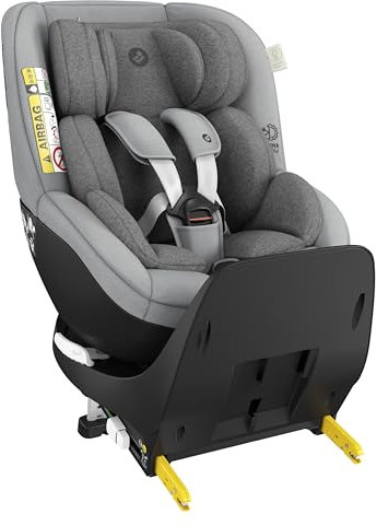 Maxi-Cosi Mica Pro Eco i-Size, Silla de coche isofix giratoria 360º, de 0-4 años, 40-105 cm, ClimaFlow, Protección frente a impactos laterales G-CELL, tejidos 100% reciclados, Authentic Grey