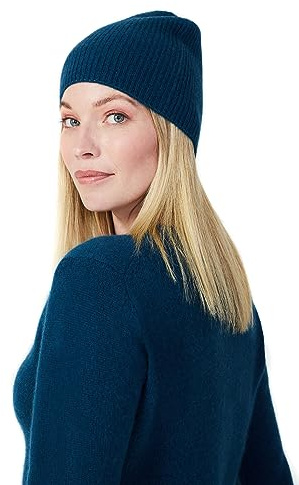 Style & Republic Damen Kaschmir Sport Mütze-Beanie aus 100% Cashmere - Dein kuscheliger Premium Strick Beanie für stilvolle Herbst- & Winter-Momente - One Size/Einheitsgröße