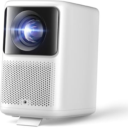 Dangbei Proiettore con Licenza Ufficiale Netflix,1080P Full HD Nativo, 400 Lumen ISO, Audio Dolby, Netflix/YouTube/Prime Video Integrati, Auto Focus (N2 Bianco)
