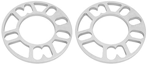 Pissente Wheel Spacers, 2pcs 10mm Aluminum Alloy Wheel Spacers Hub Wheel Shims With Aluminum Alloy Material For 4 Or 5 Stud Wheels