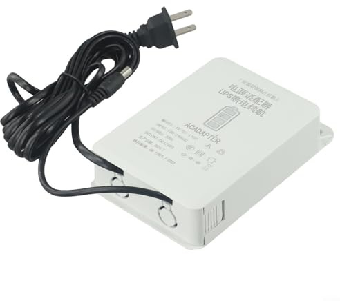 ChicBosom DC 12V-2A Fuente de alimentación ininterrumpida Mini UPS Interfaz de respaldo de batería Adaptador de corriente ininterrumpida para WiFi, router, módem, cámara de seguridad, mini UPS
