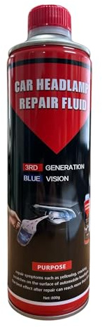 Generico Polimero Liquido Fari 800gr, Lucida Fari Auto, Rinnova Fanali, Pulisci Fari Auto Opachi, Rigenera Fari, Lucida Fari