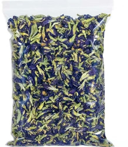 QIUMING Pigment Naturel orchidée Papillon Fleur sèche Papillon Bleu Fleur de Pois pour la décoration de Mariage à la Maison Savon Bougie Bricolage