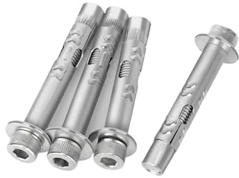 Bullone di ancoraggio for calcestruzzo a implosione M6 M8 M10 M12 304 in acciaio inossidabile con testa esagonale e cava(M10x120mm-1pcs)
