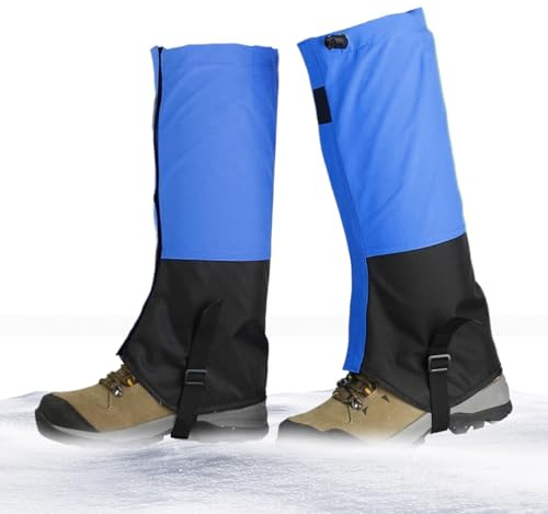 Teksome Polainas de serpiente para hombre, protector impermeable a prueba de serpientes, protector de pierna ajustable para correr en invierno, para caminar en la nieve, al aire libre, senderismo