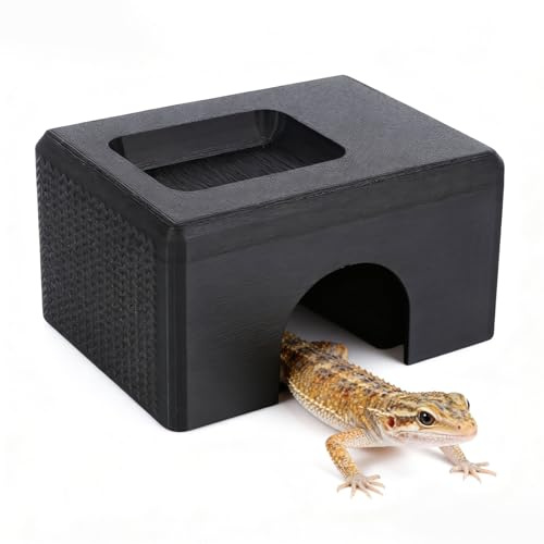 BAOFUYA Ödlor Dölj Box, Reptil Använd Hide Cave 3D-utskrift Reptil Gömställe för Ormar Geckos Smådjur