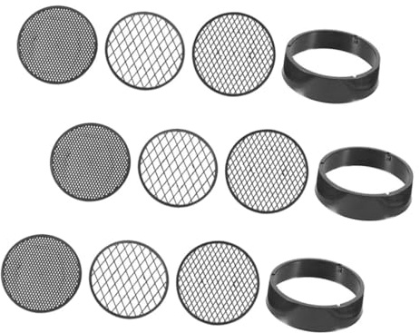 VILLCASE Setaccio Da Giardinaggio in Plastica 9 Pezzi Rete a Maglie Fitte Per Setacciatura Terreno, Per Orto e Giardino, Utensili Manuali Per Separare Rocce e Detriti, Uso Semina e Piantatura