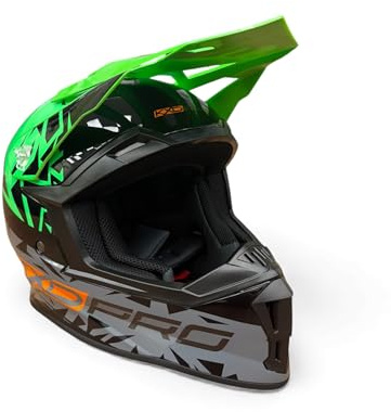KXD Kids PRO Motorradhelm Helm Motocross ATV Quad Cross Enduro Mountainbike Crosshelm Scooter-Helm KXD Helm (Grün, XL (55-56cm))