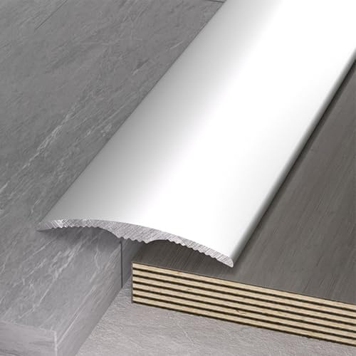 Perfil de transición para revestimientos de suelo, perfil de transición de aluminio curvado, perfil de conexión para azulejos de madera, madera, vinilo, perfil de nivelación para suelos irregulares