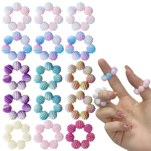 15 Pcs Fidget Ring,Anneau Anti Stress,Bague Tdah,Bague Anti Stress
