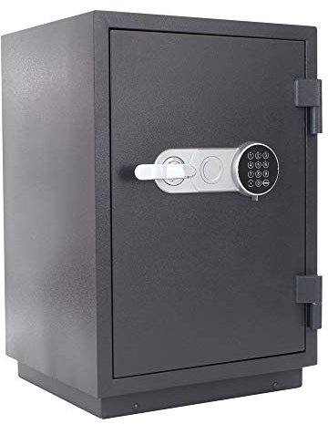 Profirst Feuerschutztresor Versal Fire 65 Elektronikschloss Notöffnung 60 minütiger Feuerschutz für Papier 1 verstellbarer Fachboden Innenlade separat versperrbar inkl. Befestigungsmaterial