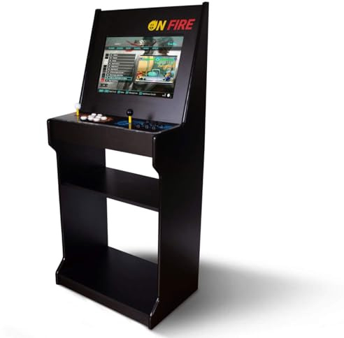 ONFIRE GAMES | Cabinato Arcade Made In Italy | Retro Console Con 10.000 Giochi | Console Amarcord Da Assemblare | Schermo da 22 e controlli arcade a 6 tasti personalizzabili