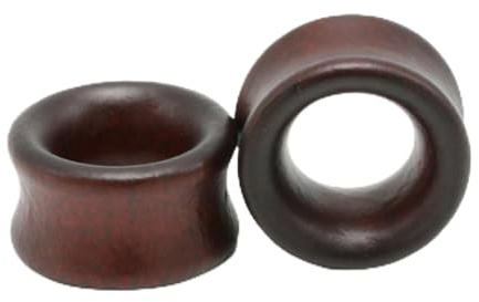 Decentraland brunt trä öronmätare vintage trä ring kroppspiercingar mätare öronproppar tunnlar 0 g (8 mm), 00g(10mm), Trä