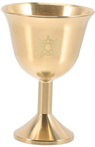 GREENADSCAPE Coppa Da Vino in Rame Coppa Sacra Decorativa Multifunzione Set Di 2 Bicchieri Per Offerte
