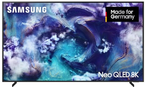 Samsung Neo QLED 8K QN900F 75 Zoll (189 cm) Mini LED Fernseher, Antireflexion, 8K AI Upscaling, Metal Frame Design, Knox Security, Dolby Atmos, Art Store Galerie, Samsung Vision AI Smart TV