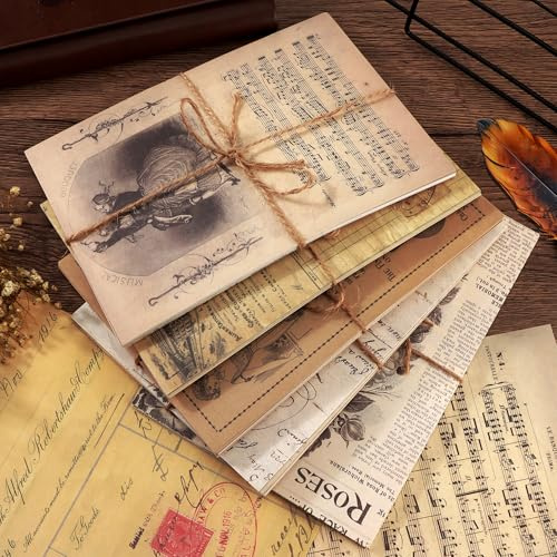 150 Hojas Papel Scrapbooking Vintage 14x20cm Papel Decorativo Scrapbooking Materiales Papeles Decorativo para DIY Manualidad Journal Álbumes Recortes Fotos Álbum
