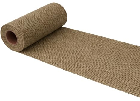 G.schmückt Tischläufer Leinenoptik, Tischband auf Rolle zuschneidbar, Festliche Tischdeko Tischdecke für Hochzeit, Kommunion & Geburtstag (Natur Beige 10m x 30cm)