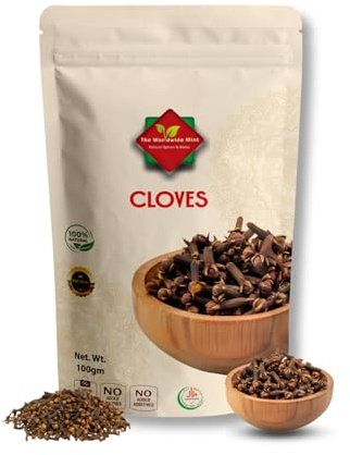 Cloves Whole | 100G| Premium Quality | Sun Dried | Indonesian| Gluten Free | Non GMO | No Additives | No Preservatives| 100G