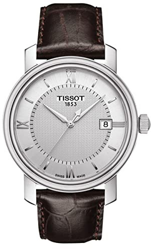 Tissot Men's Analogue Swiss Quartz Watch with Leather Strap T0974101603800