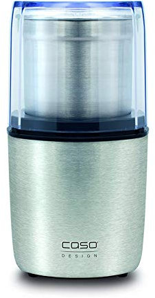 Caso Coffee Flavour - Elektrische Kaffeemühle zum mahlen von Kaffee, Testsieger Haus & Garten Test, Espresso, Nüssen oder Gewürzen, bis zu 90 g Kaffeebohnen