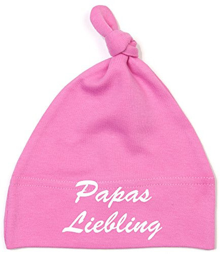 Schnoschi Babymütze in pink mit Papas Liebling hochwertig Bestickt/gestickt