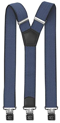 Fabio Farini 4 cm breiter Hosenträger Y Form für Herren | elastisch & verstellbar mit 3 extra starken Metallclips