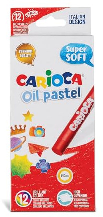 CARIOCA Oil Pastel Maxi Ölpastellkreide, verschiedene Farben, 12 Stück
