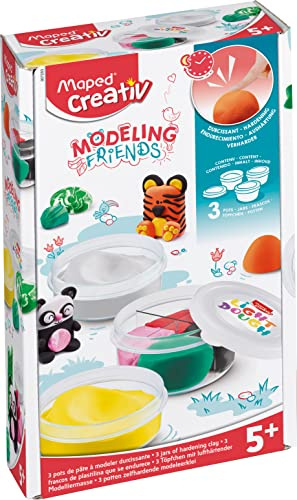 Maped CREATIV - Nachfüll-Töppfchen mit lufthärtender Modelliermasse für MODELING FRIENDS